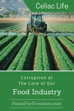Pinterest mini image - Corruption at the core of our food industry with a tractor spraying a crop with chemicals