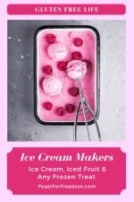 Pinterest mini image - Ice cream makers to the rescue for frozen treats with raspberry gelato