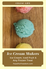 Pinterest mini image - Ice cream makers to the rescue for frozen treats with a variety of brightly colored ice cream