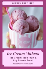 Pinterest mini image - Ice cream makers to the rescue for frozen treats with berry ice cream