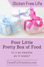 Pinterest mini image - Poor little pretty box of food, is it as healthy as it looks, with pastel gift boxes