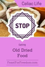 Pinterest mini image - Stop eating old dried food with sacks of dried grains