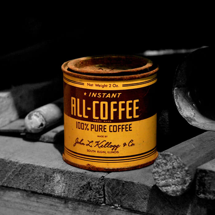 Antique coffee can