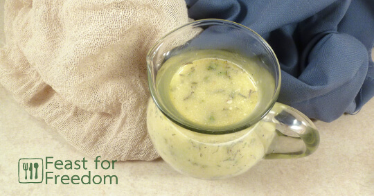 Creamy Italian Dressing - Creamy Dressing - Recipes - Feast for Freedom