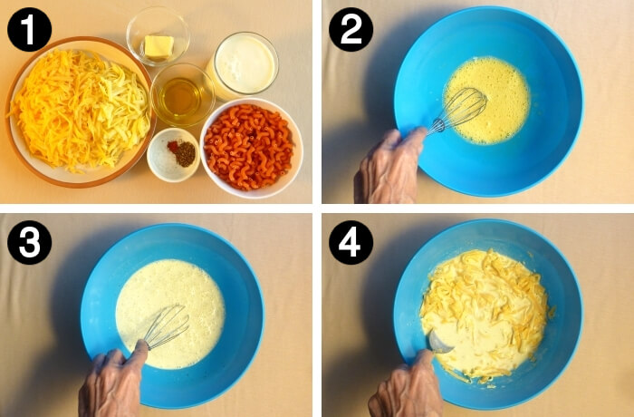 How to make baked mac and cheese how to steps 1 to 4