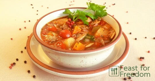 Manhattan Clam Chowder - Soup - Recipes - Feast for Freedom