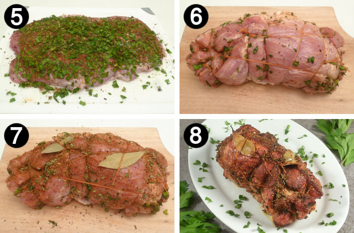 How to make Roast Pork how to steps 5 to 8