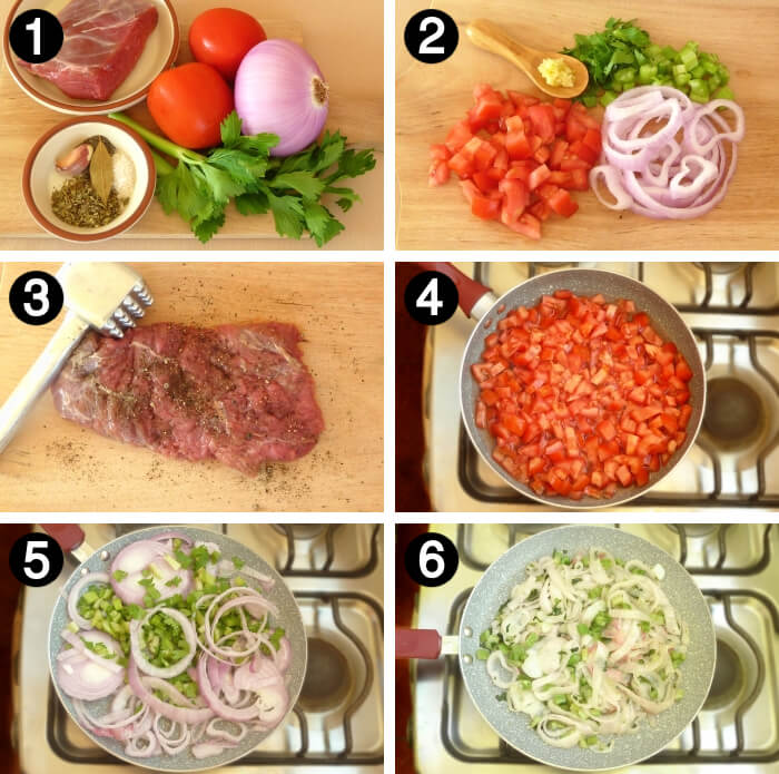How to make Swiss Steak how to steps 1 to 6